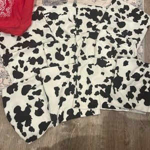 Cow print chair covers
